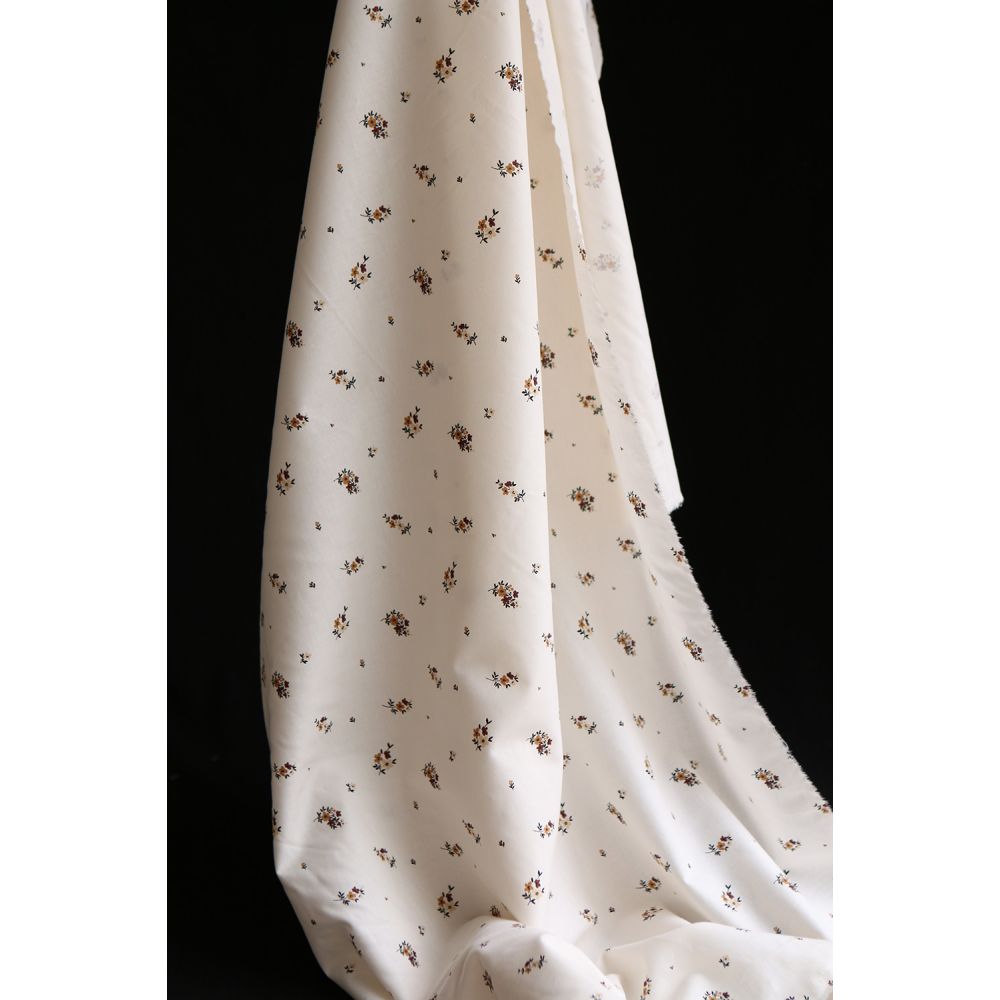 copy of Rozen - Popeline coton SWEET douce imprimé exclusif bleu cobalt