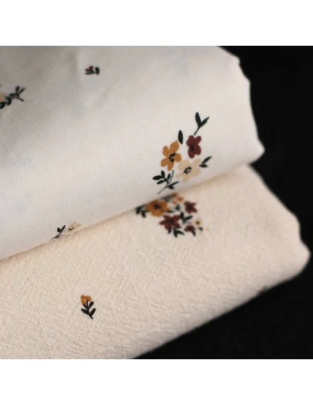 copy of Rozen - Popeline coton SWEET douce imprimé exclusif bleu cobalt