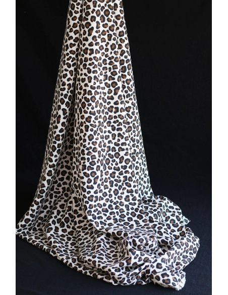 Lea - Viscose écru imprimé exclusif Graou