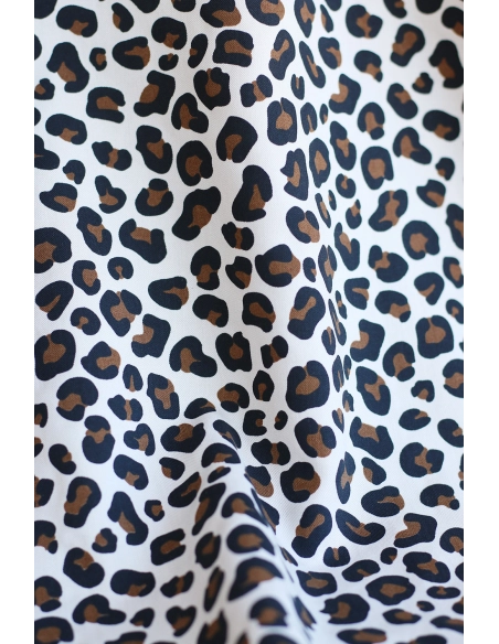 Lea - Viscose écru imprimé exclusif Graou