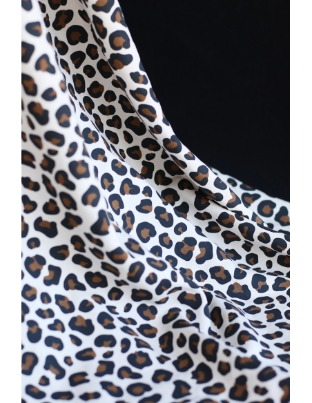 Lea - Viscose écru imprimé exclusif Graou