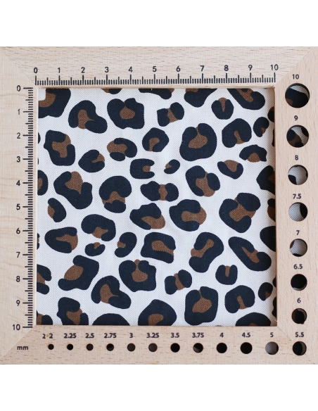 Lea - Viscose écru imprimé exclusif Graou