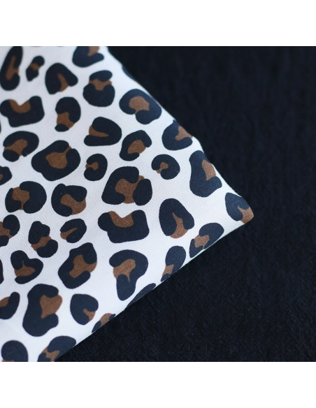 Lea - Viscose écru imprimé exclusif Graou