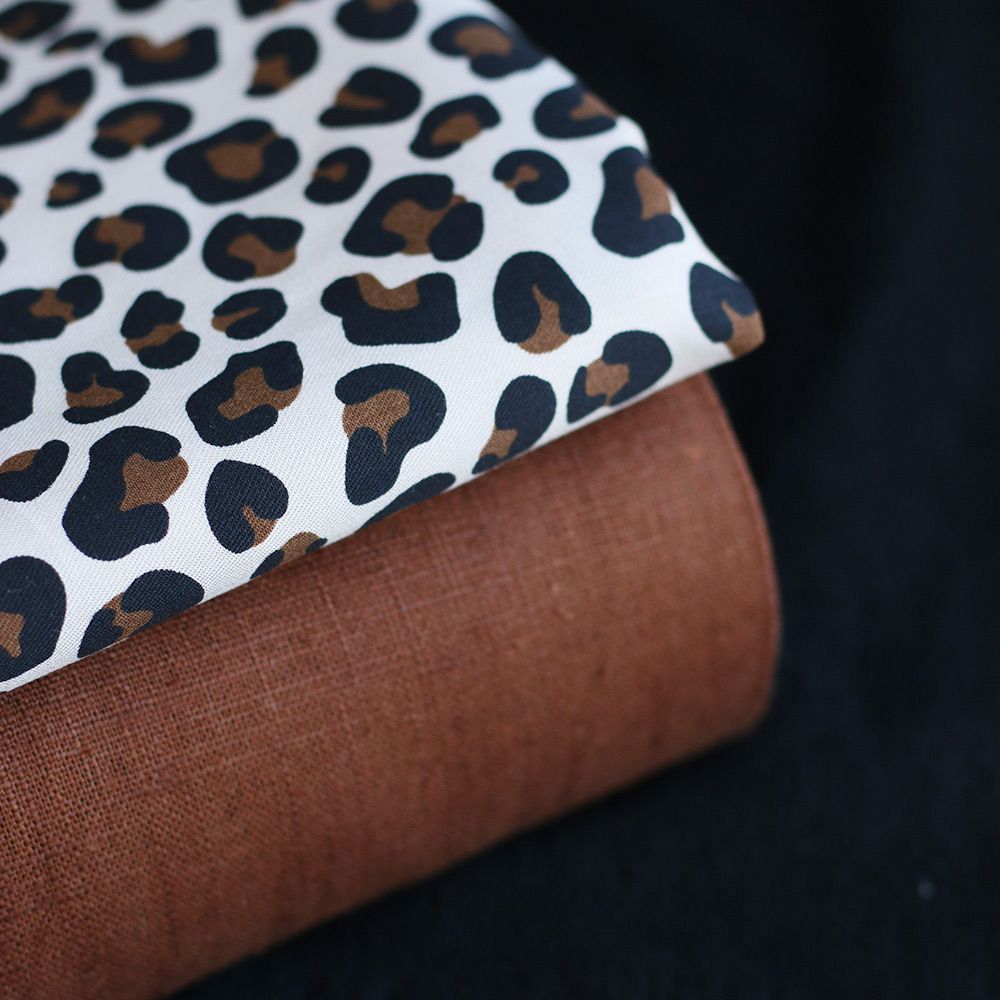 Lea - Viscose écru imprimé exclusif Graou