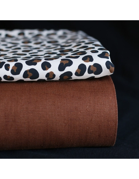 Lea - Viscose écru imprimé exclusif Graou