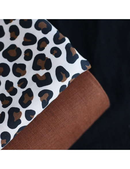 Lea - Viscose écru imprimé exclusif Graou