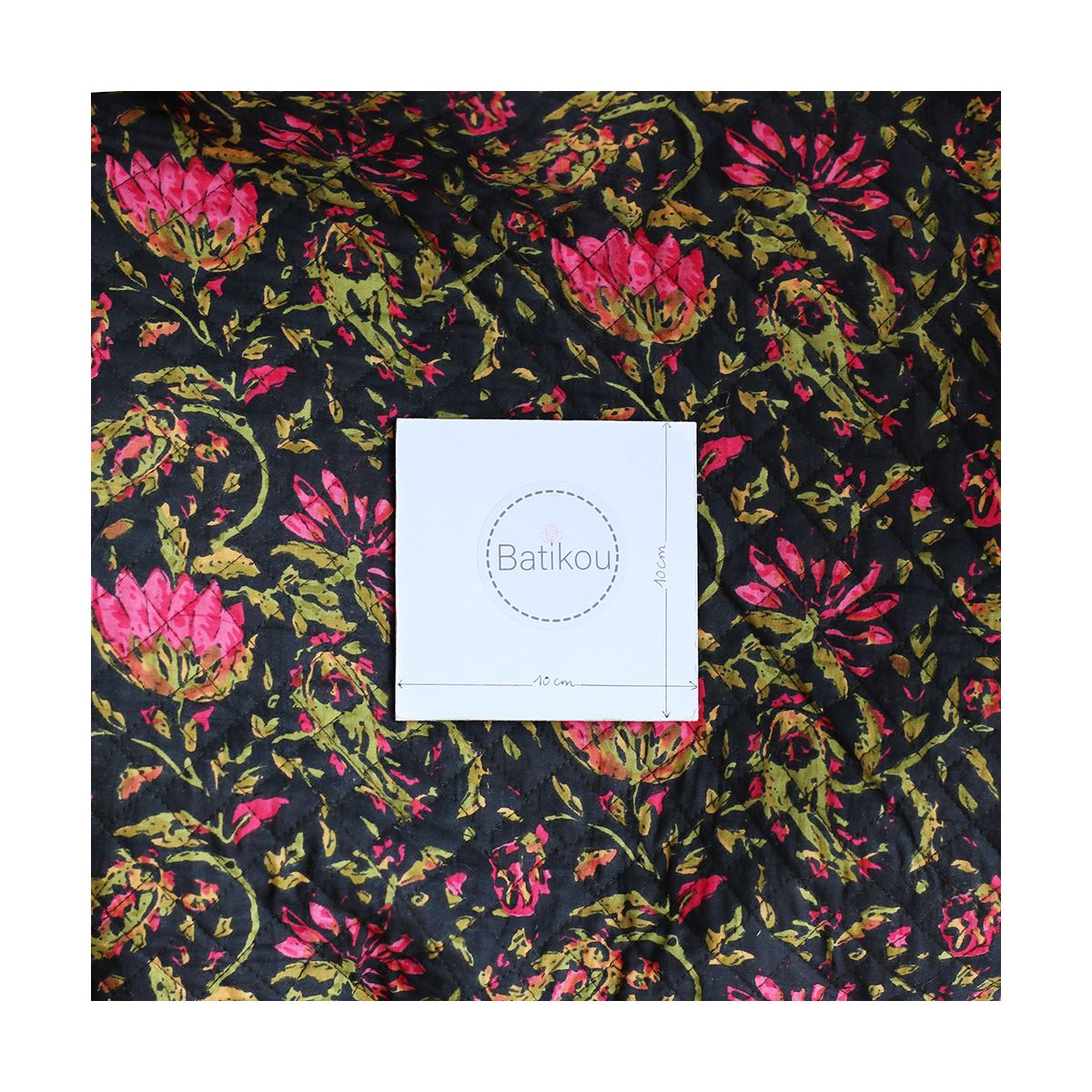 copy of Tissu indien matelassé double face coton hand block largeur 100cm copy of Tissu indien matelassé double face coton hand block largeur 100cm