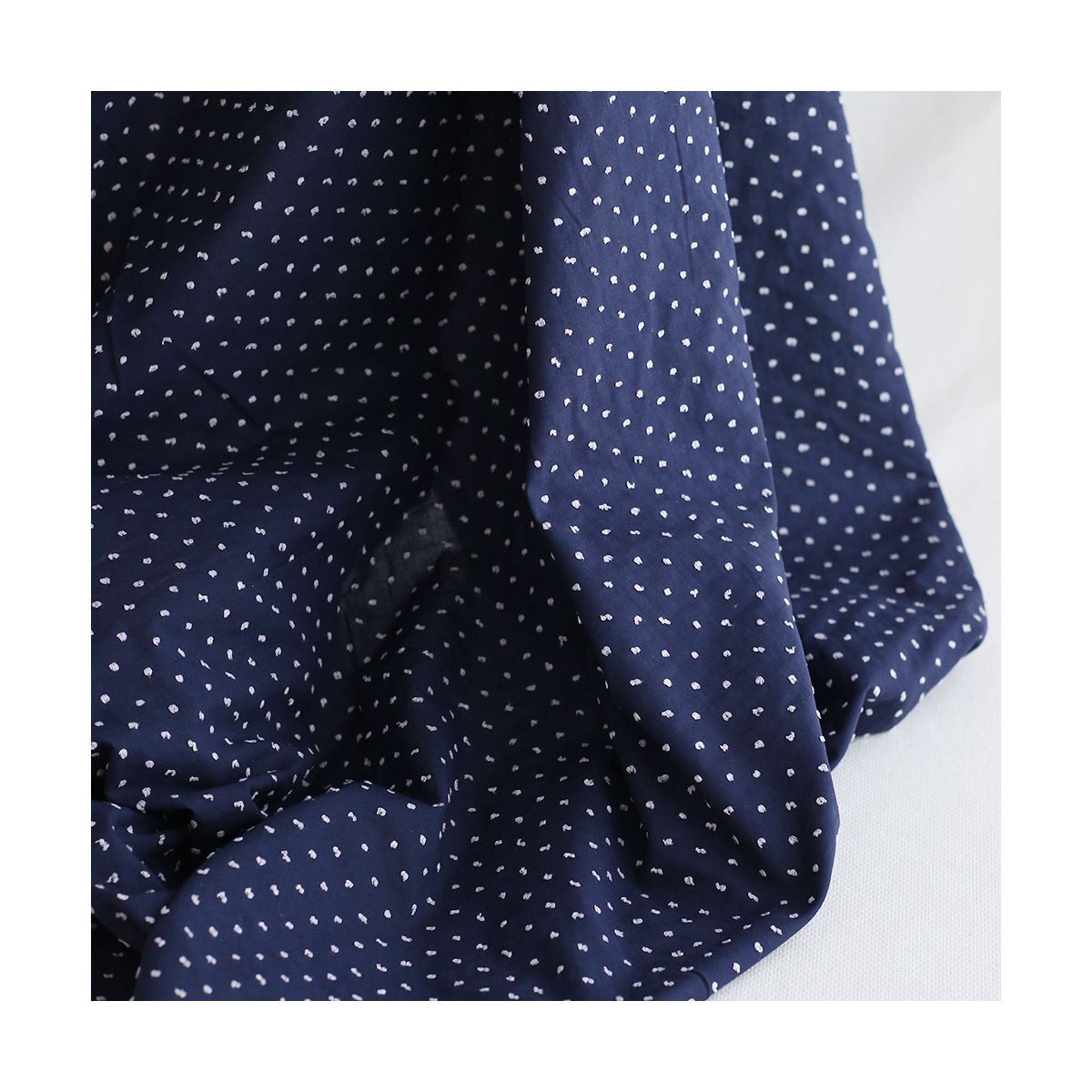 copy of Plumetis de coton bicolore vert d'eau