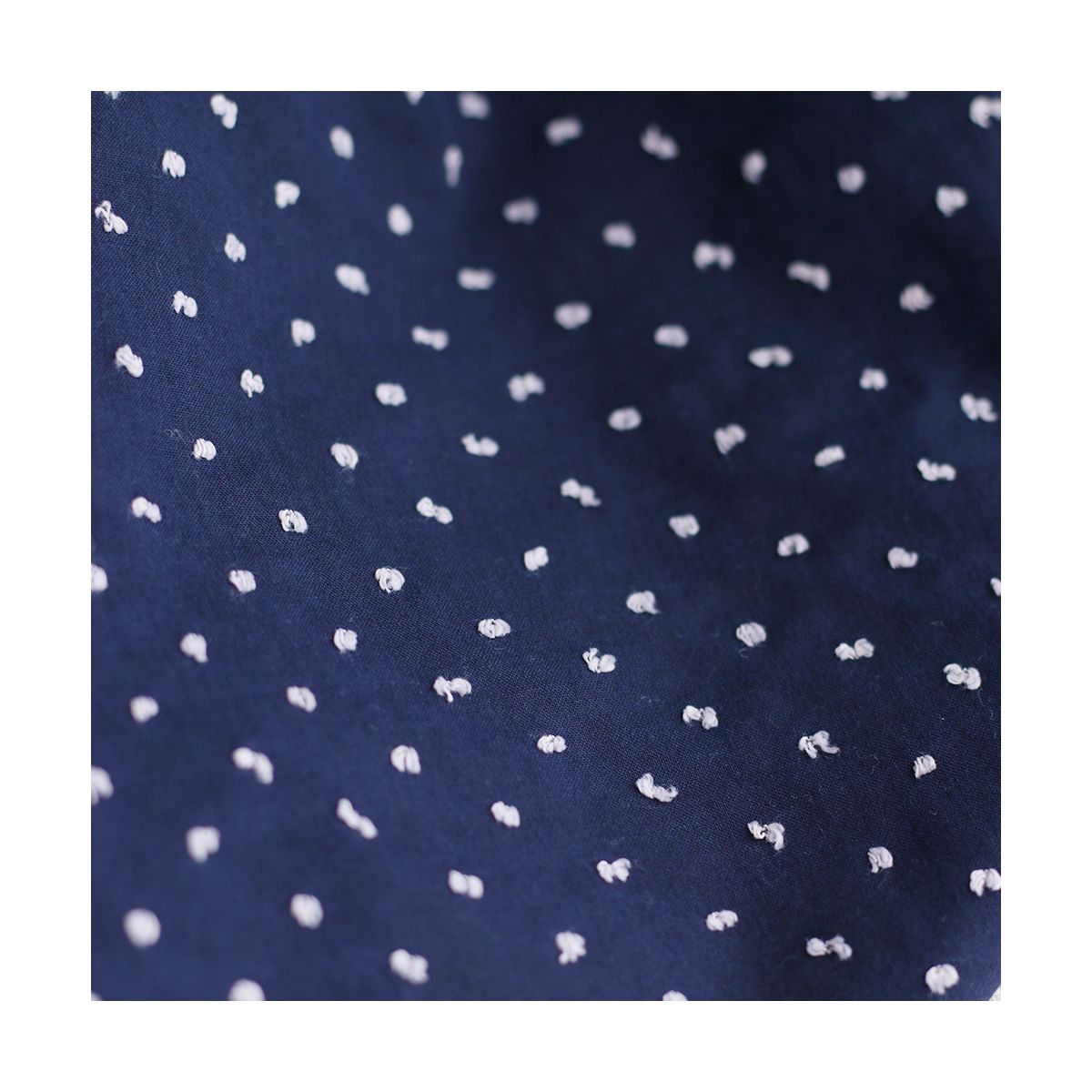 copy of Plumetis de coton bicolore vert d'eau