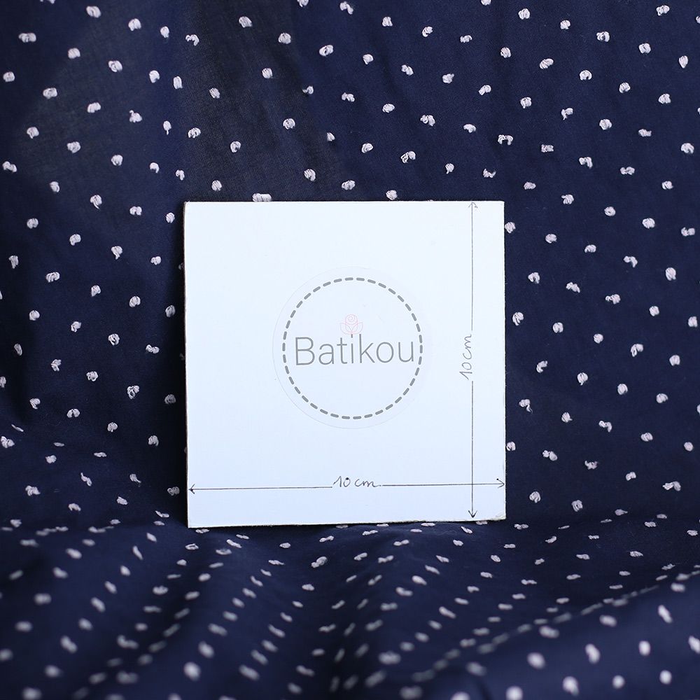 copy of Plumetis de coton bicolore vert d'eau