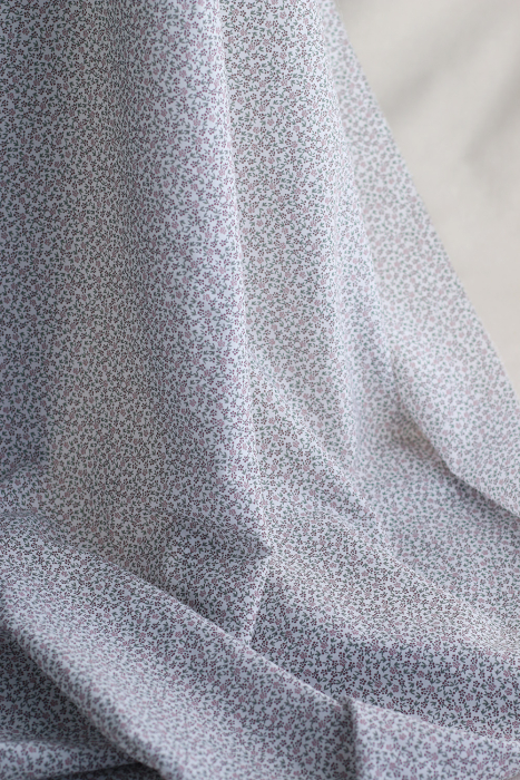 copy of Maelle - Batiste de coton douce à imprimé fleuri bleu