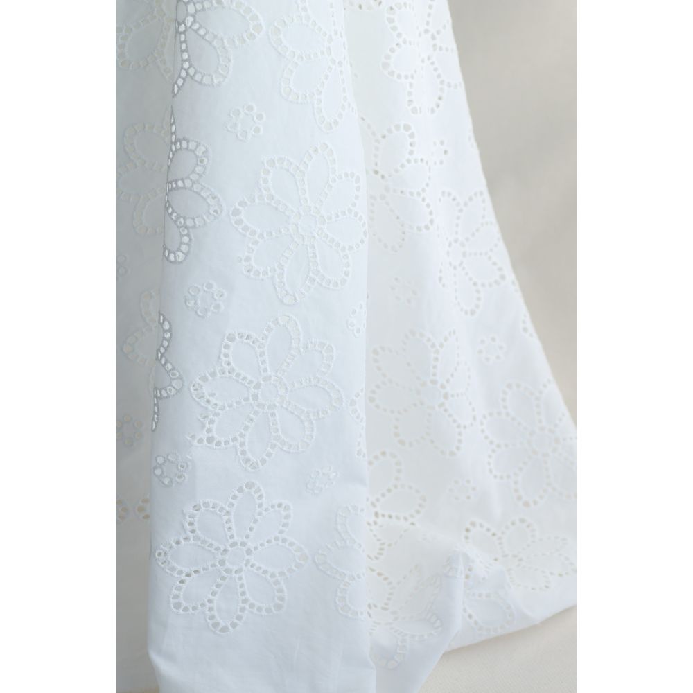 copy of Broderie anglaise plumetis de coton coloris blanc