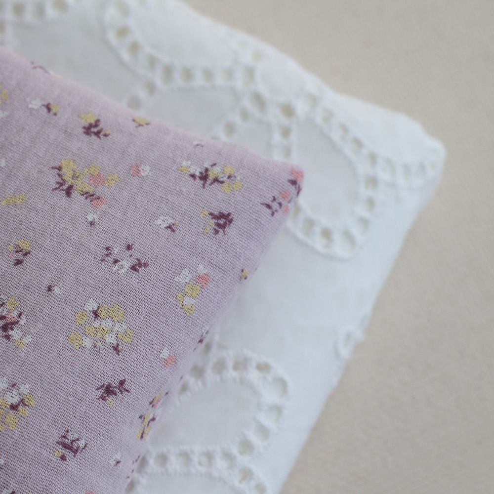 copy of Broderie anglaise plumetis de coton coloris blanc