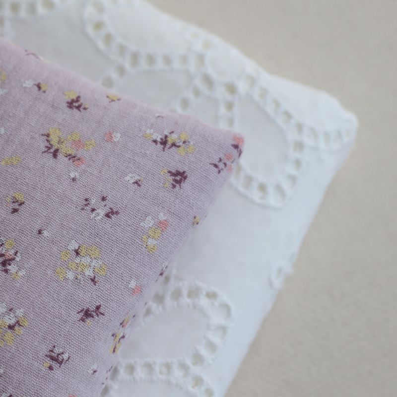 copy of Broderie anglaise plumetis de coton coloris blanc
