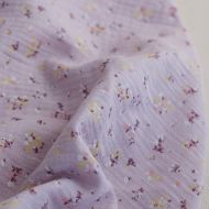 copy of Solea - Double gaze de coton coloris fond jaune pastel motif soleil