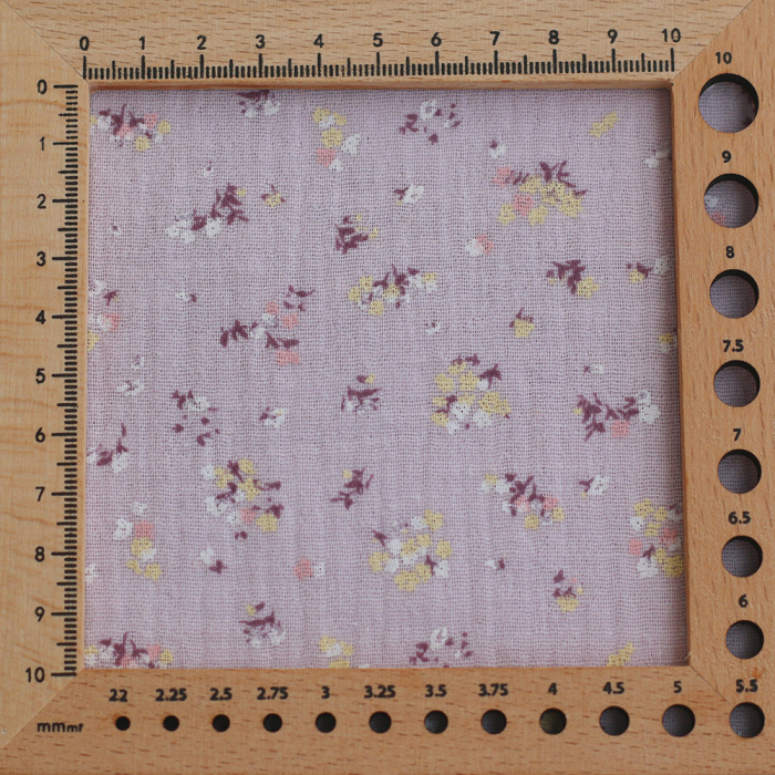 copy of Solea - Double gaze de coton coloris fond jaune pastel motif soleil