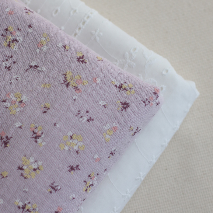 copy of Solea - Double gaze de coton coloris fond jaune pastel motif soleil