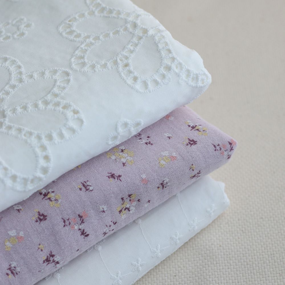 copy of Solea - Double gaze de coton coloris fond jaune pastel motif soleil