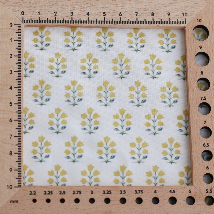 copy of Anne - Popeline douce coton organique fleuri bleu