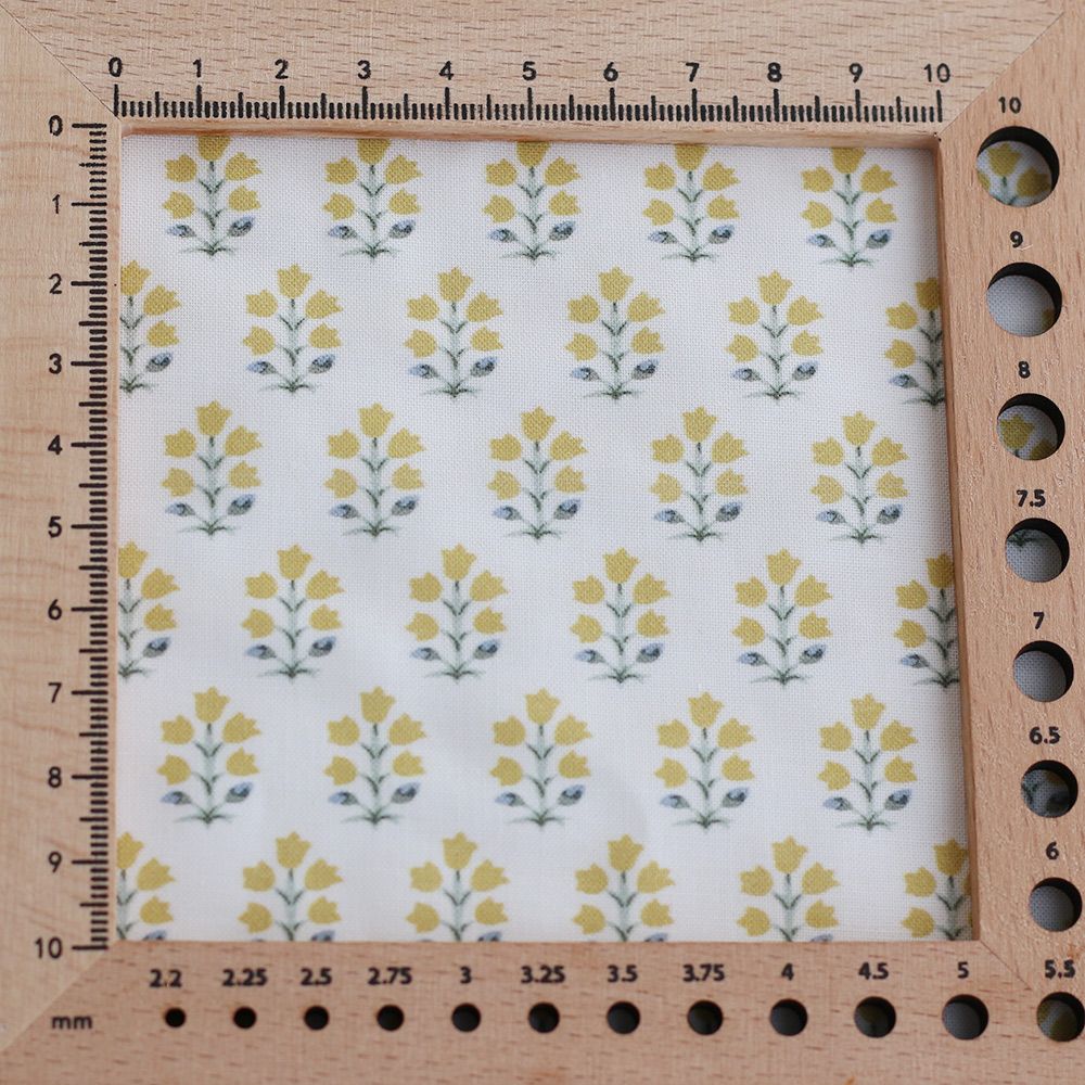 copy of Anne - Popeline douce coton organique fleuri bleu