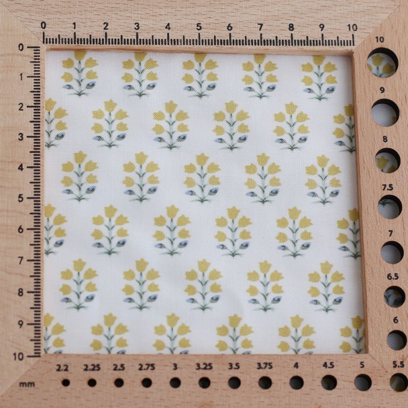 copy of Anne - Popeline douce coton organique fleuri bleu