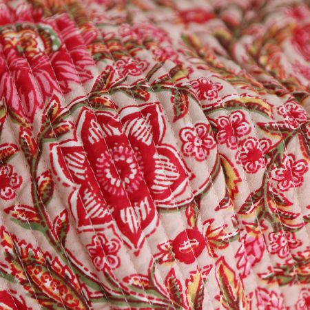copy of Tissu indien matelassé double face coton hand block largeur 100cm copy of Tissu indien matelassé double face coton hand block largeur 100cm