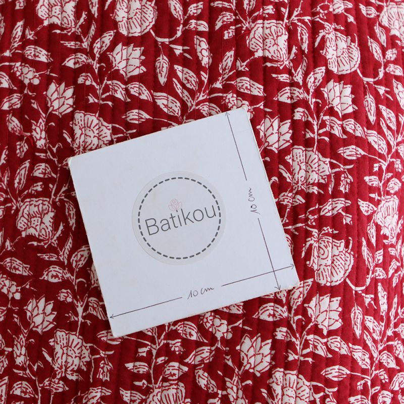 copy of Tissu indien matelassé double face coton hand block largeur 100cm