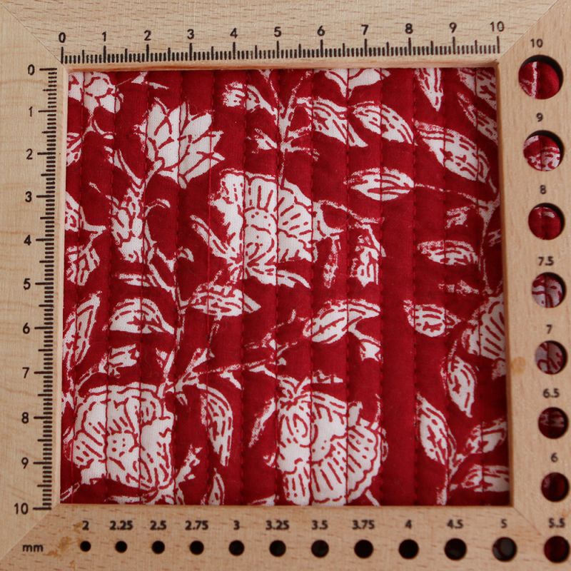 copy of Tissu indien matelassé double face coton hand block largeur 100cm