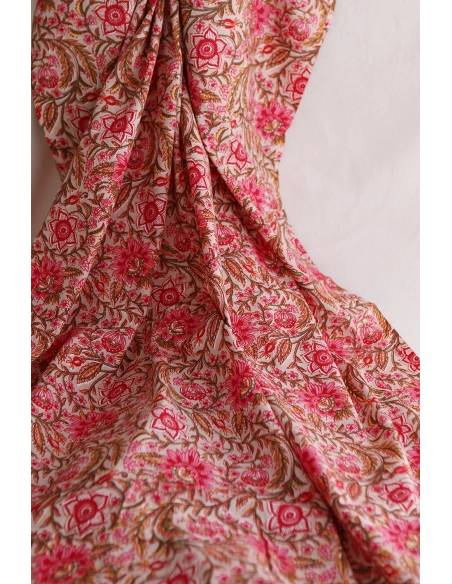 copy of Tissu indien coton hand block traditionnel