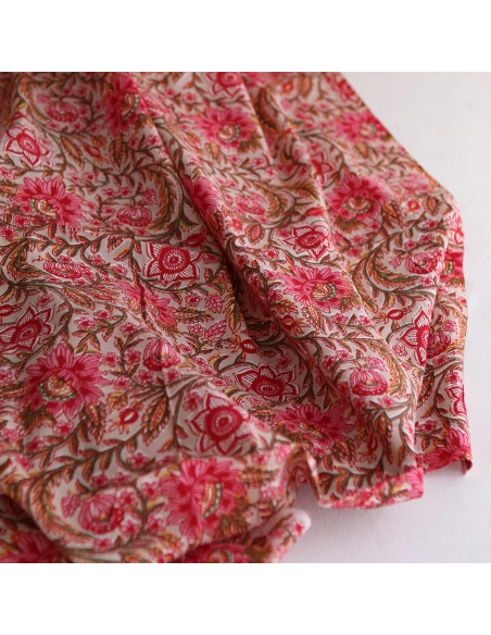 copy of Tissu indien coton hand block traditionnel