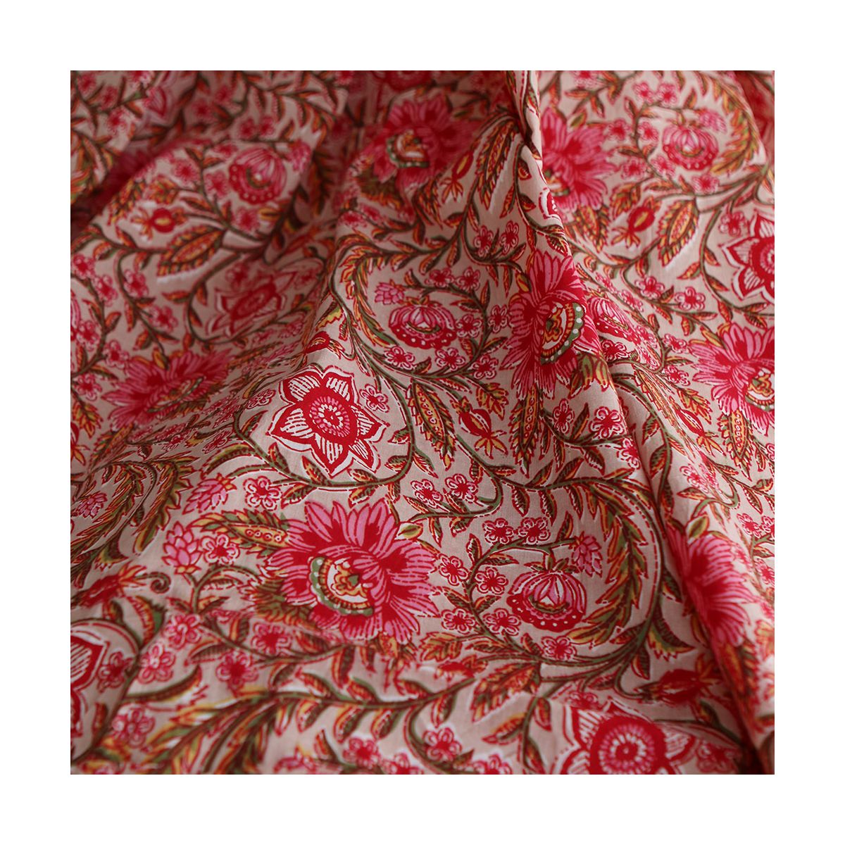 copy of Tissu indien coton hand block traditionnel copy of Tissu indien coton hand block traditionnel