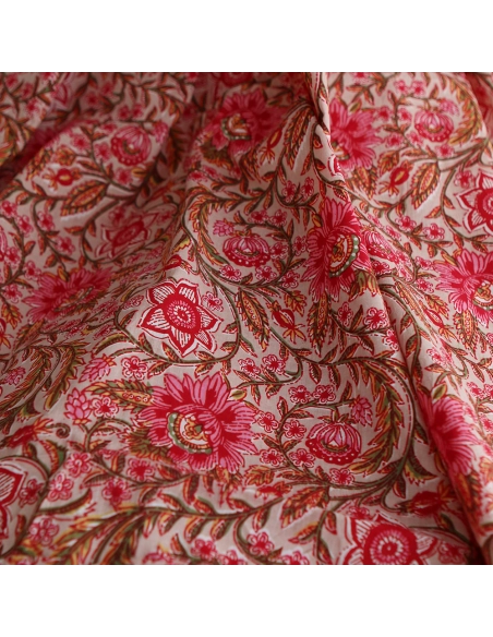 copy of Tissu indien coton hand block traditionnel