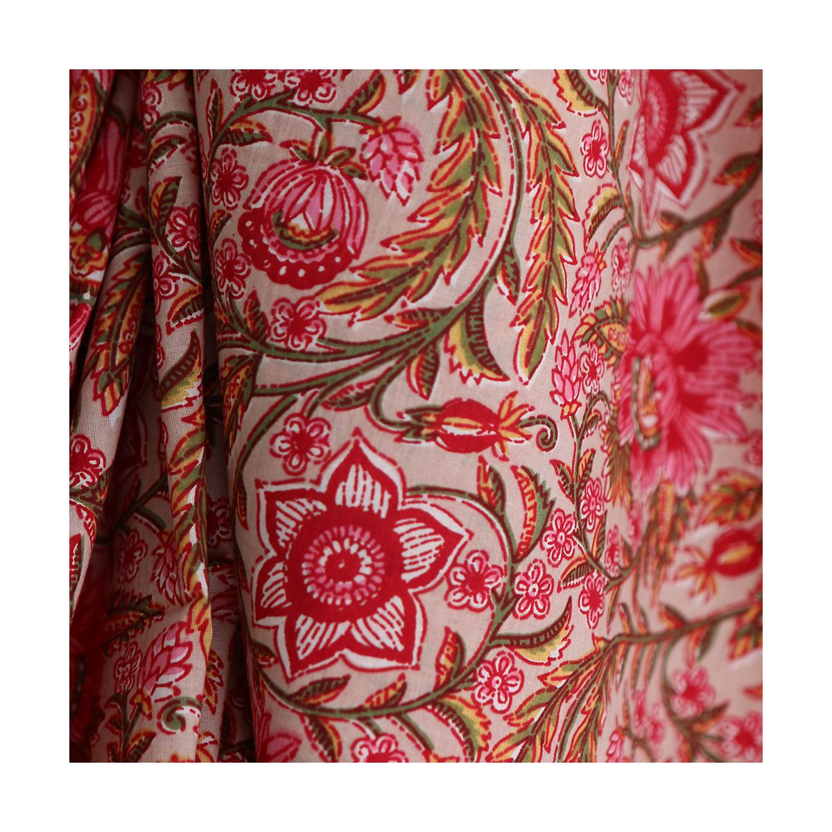 copy of Tissu indien coton hand block traditionnel copy of Tissu indien coton hand block traditionnel