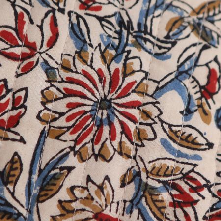 copy of Tissu indien matelassé double face coton hand block largeur 100cm copy of Tissu indien matelassé double face coton hand block largeur 100cm