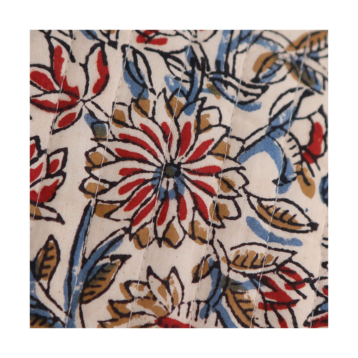 copy of Tissu indien matelassé double face coton hand block largeur 100cm copy of Tissu indien matelassé double face coton hand block largeur 100cm