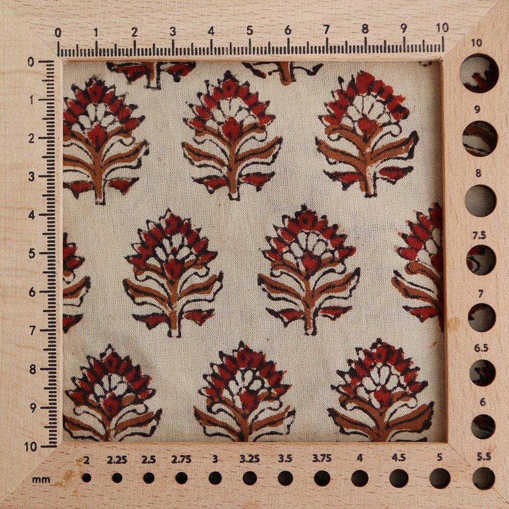 Tissu indien coton hand block traditionnel