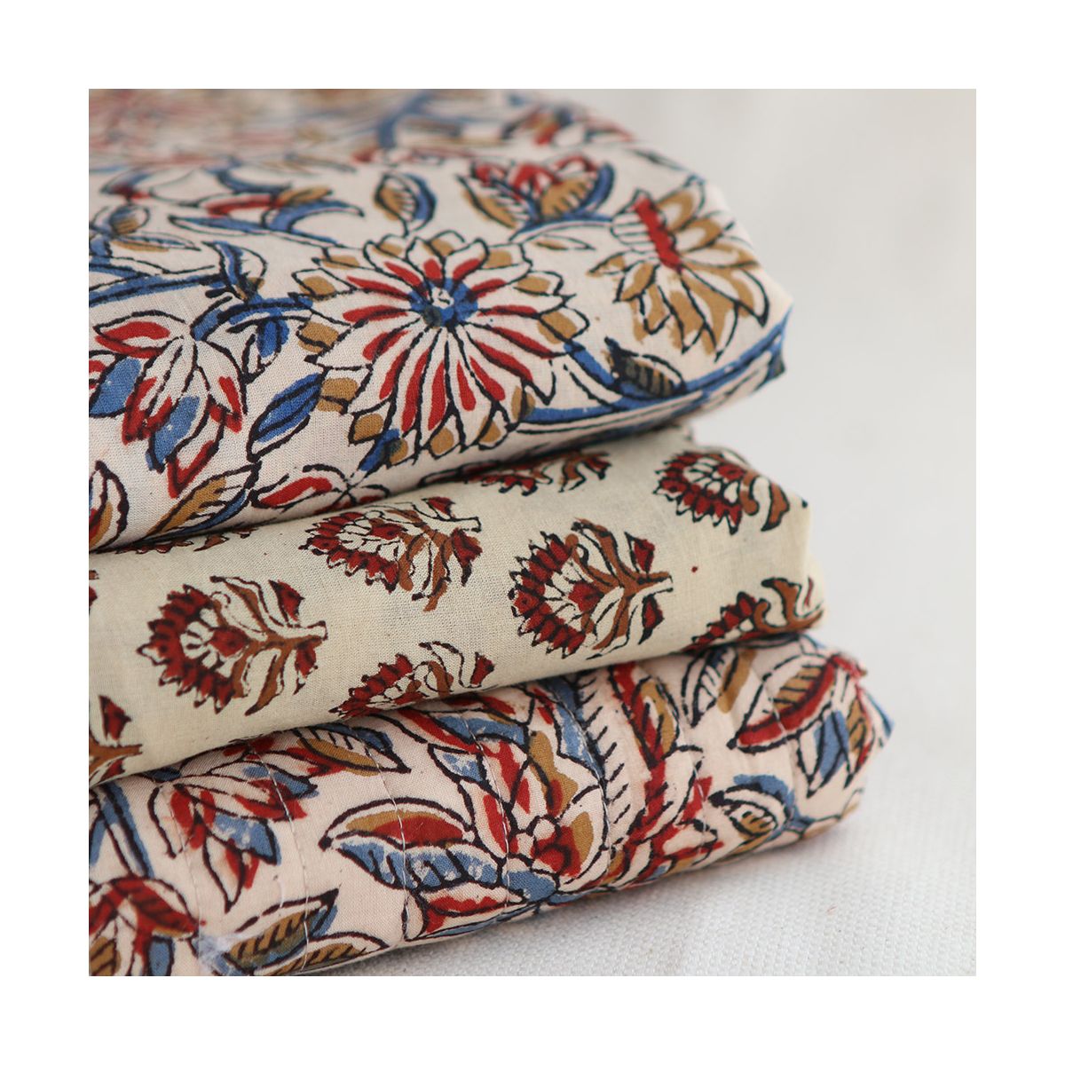 Tissu indien coton hand block traditionnel Tissu indien coton hand block traditionnel