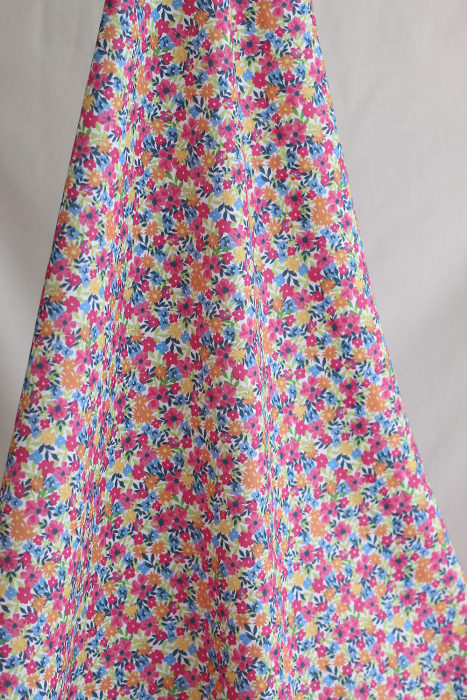 copy of Suzy - Batiste de coton douce à imprimé fleuri bleu