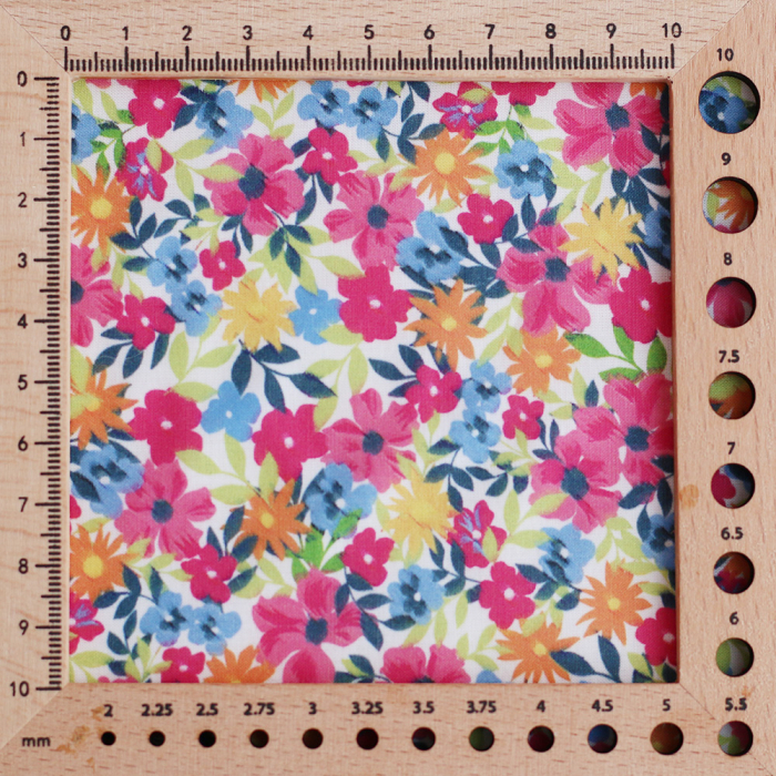 copy of Suzy - Batiste de coton douce à imprimé fleuri bleu