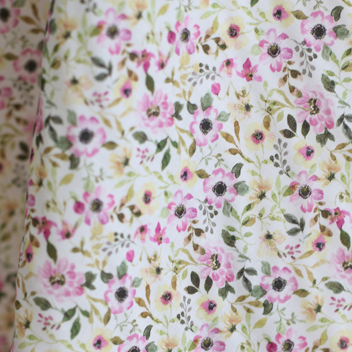 Maëva - Batiste de coton douce à imprimé fleuri
