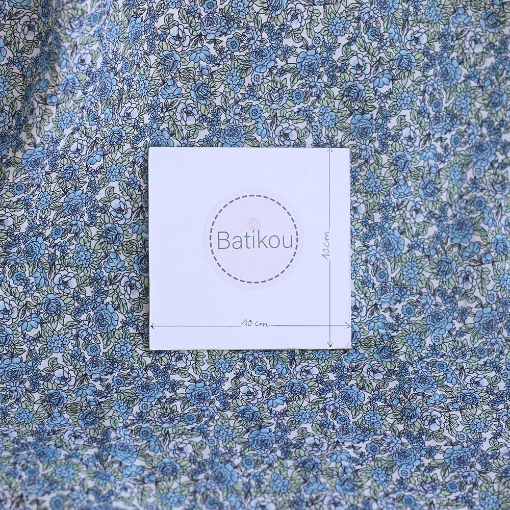 copy of Batiste de coton BIO imprimé fleuri