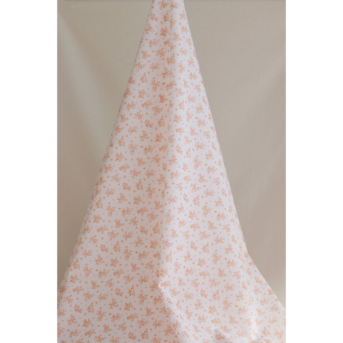 Renée - Batiste de coton douce à imprimé fleuri orange Renée - Batiste de coton douce à imprimé fleuri orange