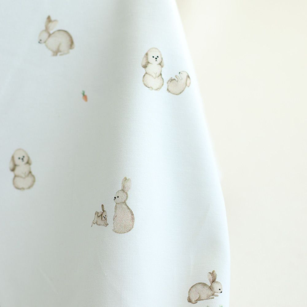 Jersey coton à motifs petits lapins