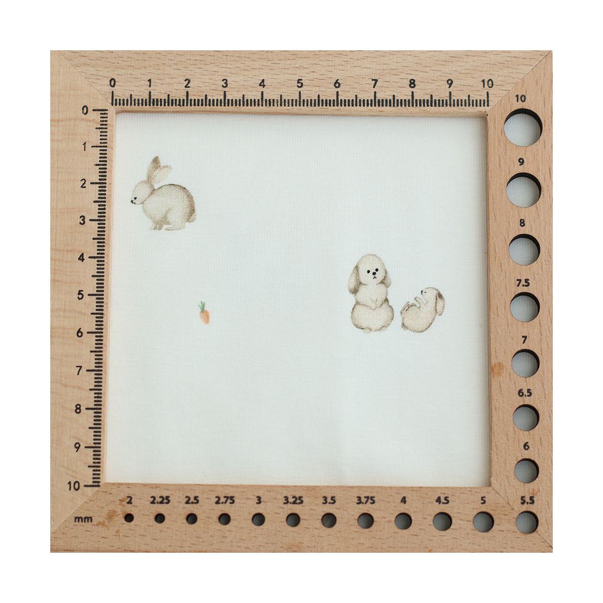 Jersey coton à motifs petits lapins