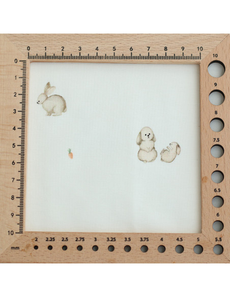 Jersey coton à motifs petits lapins