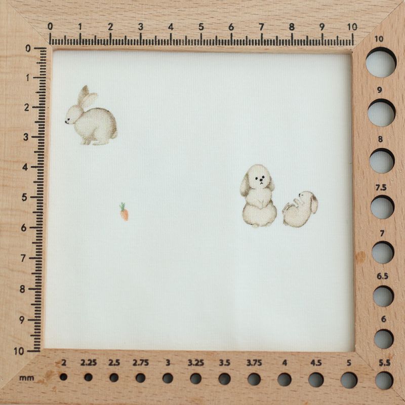 Jersey coton à motifs petits lapins