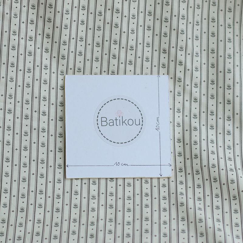 copy of Popeline de coton douce qualité SWEET fond lait motif petits hérissons