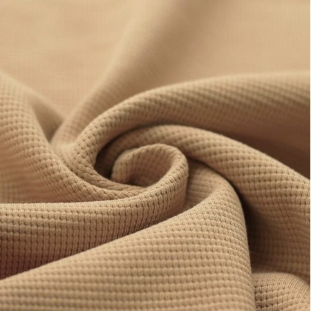 Jersey gaufré coloris CAMEL Jersey gaufré coloris CAMEL