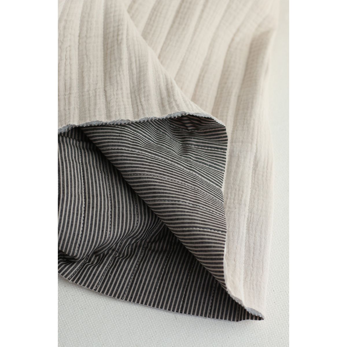 copy of Meesya - Tissu matelassé double gaze coton double face écru