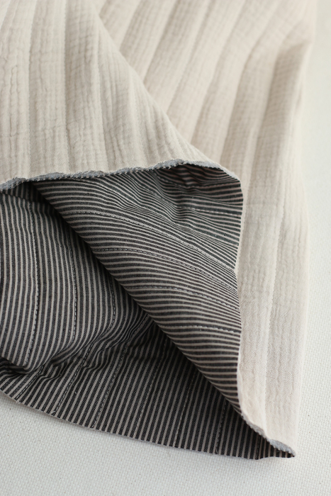 copy of Meesya - Tissu matelassé double gaze coton double face écru